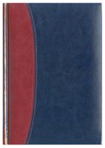 Notes Bolonia bordowy/granatowy