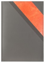 Notes Calanda szary/pomarańczowy