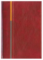 Notes Porto bordowy/pomarańczowy/szary
