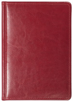 Notes Skóra Powlekana czerwony