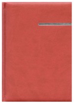 Notes Vinci bordowy/srebrny